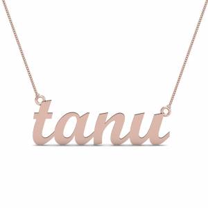 Tanu Gold Name Pendant
