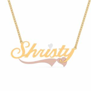 Shristy Gold Name Pendant