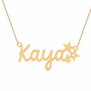 Kaya Gold Name Pendant