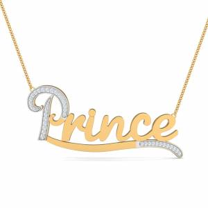 Prince Diamond Name Pendant