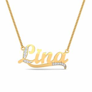 Lina Underline Name Pendant