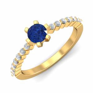 Entangled Blue Sapphire Ring