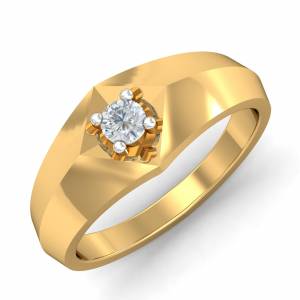 Candi Solitaire Men's Ring