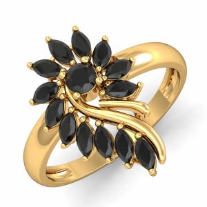 Valerie Black & Gold Ring