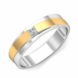 Happy Wedding Solitaire Band For Women